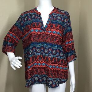 Pink Rose 3/4 Sleeve Top (C8)